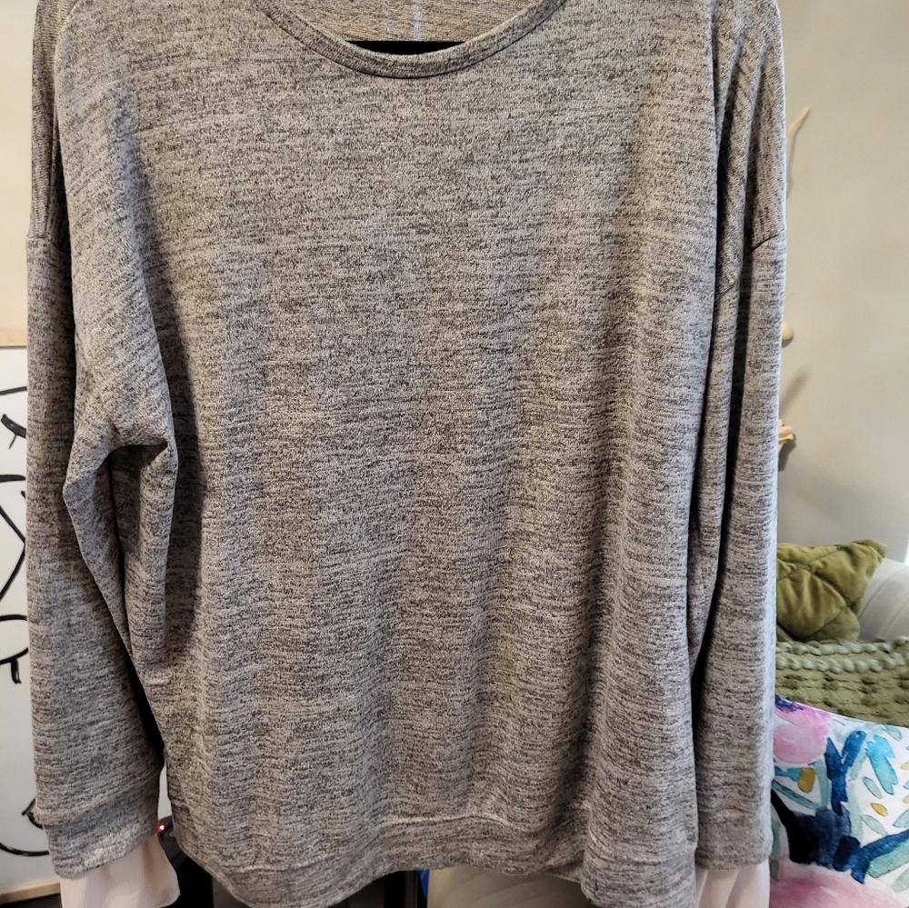 Zara Sweater with Crepe Sleeve